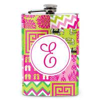 Patchwork Prep Stainless Steel Flask