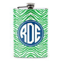 Green Zebra Stainless Steel Flask