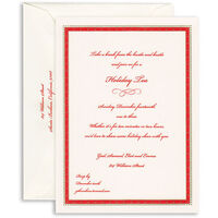 Red Beaded Frame Invitations
