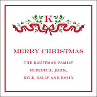 Ribbon Holiday Gift Stickers