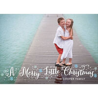 Merry Little Christmas Folded Holiday Photo Cards