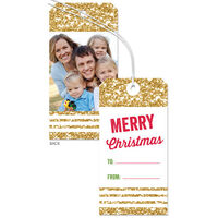 Golden Stripes Hanging Gift Tags