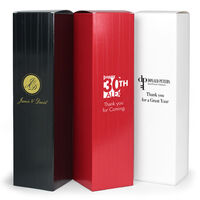 Custom Wine Boxes with Your 1-Color Artwork with Text We will Typeset