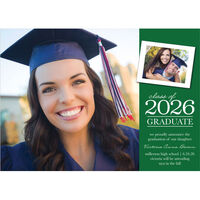 Classic Snapshot Graduation Photo Announcements
