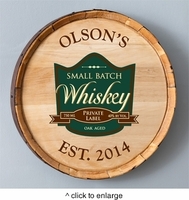Private Label Whiskey Barrel Sign