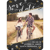 Celebration Dots Photo Save the Date Magnets