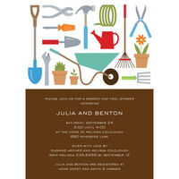 Tool and Garden Shower Invitations