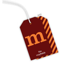 Maroon and Orange Little Hanging Gift Tags
