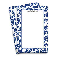 Blue Coral Border Notepads