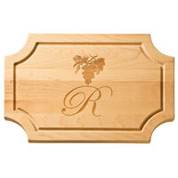 Maple 18 inch Scalloped Personalized Cutting Board