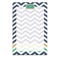 Blue and Green Chevron Notepads