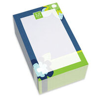 Blue Modern Blooms Chunky Notepads