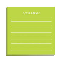 Lime Lined Memo Square - REFILL ONLY