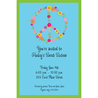 Flower Peace Invitations