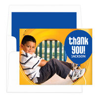 Blue Balloon Thank You Note Cards