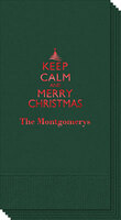 Keep Calm and Merry Christmas Guest Towels