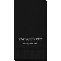 Big Word New Year's Eve Guest Towels