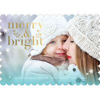 Aqua Merry and Bright Photo Cards