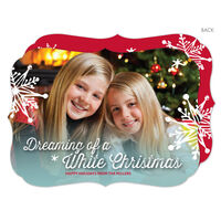 Red and White Christmas Photo Cards