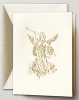 Engraved Herald Angel Holiday Cards