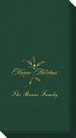 Elegant Holly Happy Holidays Guest Towels
