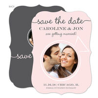 Blush Wedding Union Photo Save the Date Cards