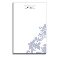 Blue Simple Damask Notepads