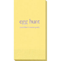 Big Word Egg Hunt Guest Towels