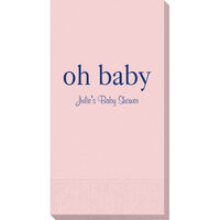 Big Word Oh Baby Guest Towels