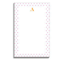Pink Pin Dot Border Notepads