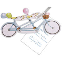 Bicycle Built for Two Die-cut Invitations