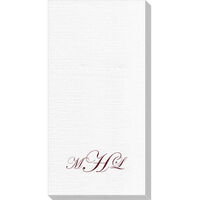 Elegant Script Monogram Deville Guest Towels