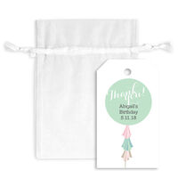 Thank You Balloon Hanging Gift Tags with Organza Bags