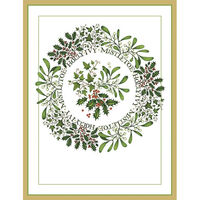 Mistletoe, Holly and Ivy Holiday Cards