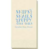 Snip and Snails Poem Guest Towels