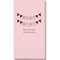 Baby Girl Pennant Guest Towels