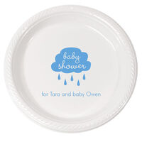 Personalized Baby Shower Cloud Plastic Plates