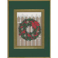 Decorated Fence Tapestry Holiday Cards