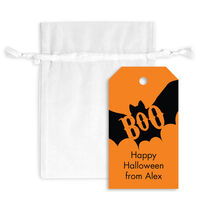 Halloween Bat Hanging Gift Tags with Organza Bags