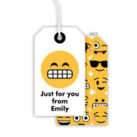 Yikes Emoji Hanging Gift Tags