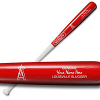 The Official Personalized Louisville Slugger with Los Angeles Angels Logo