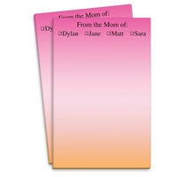 Pink Sunset Ombre Mommy Notepad
