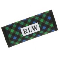 Black and Green Plaid Luggage Handle Wrap