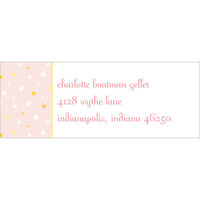 Pink Twinkle Stars Return Address Labels