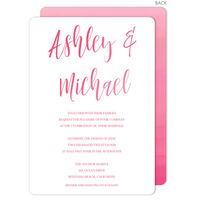 Pink Ombre Invitations