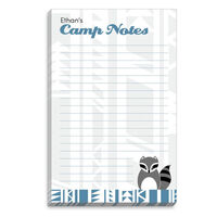 Blue Border Raccoon Camp Notepads