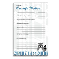 Blue Border Raccoon Fill In Camp Notepads
