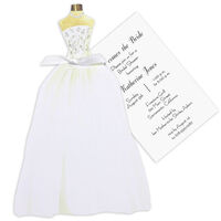 Bride Gown with Die-cut Invitations