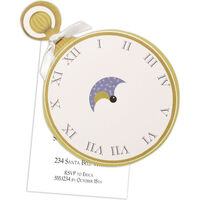 Hands of Time Die-cut Invitations