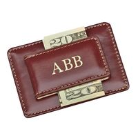 Brown Leather Money and Card Holder
